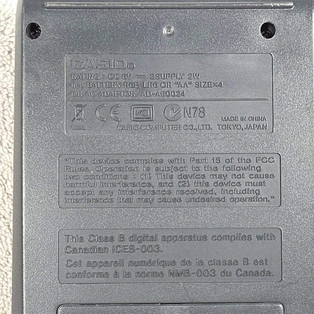 Casio Printing‎ Calculator HR-8TM Tax & Exchange 12 Digit Large Display